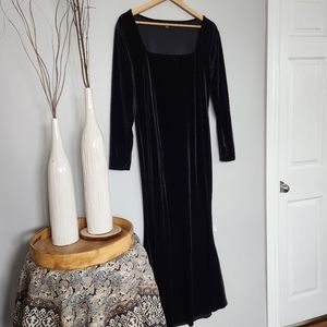 🖤 Velvet long-sleeved tulip bottom dress 1XL